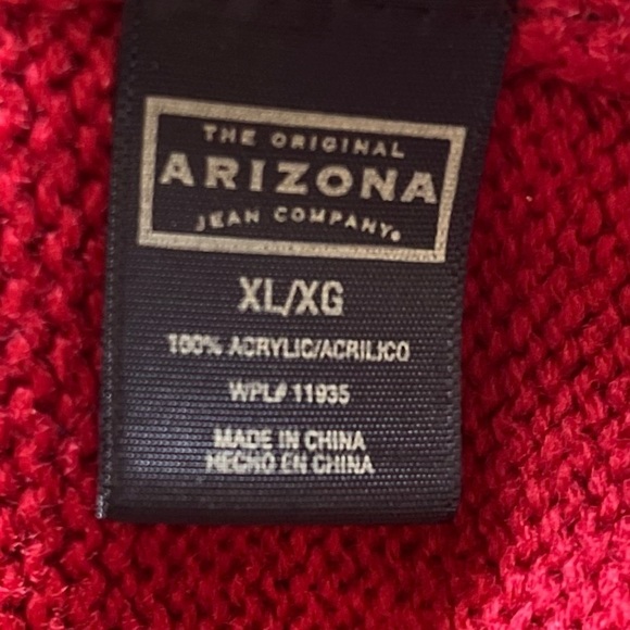 Arizona Jean Company Red V-Neck Sweater - Picture 4 of 8